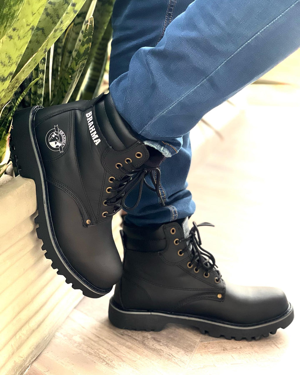 🥾🔥BOTA BRAHMA CLASICA CUERO 🐂