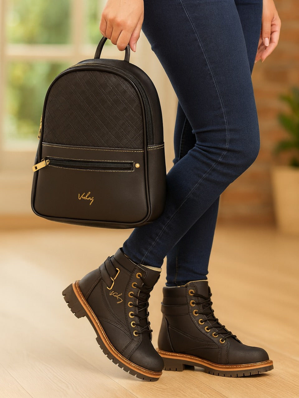 📣 Combo VLZ Dama – Bolso + Botín Elegancia Total 👠👜